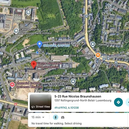 Chl One-bedroom Steps From Hospital-private Garden Included 룩셈부르크