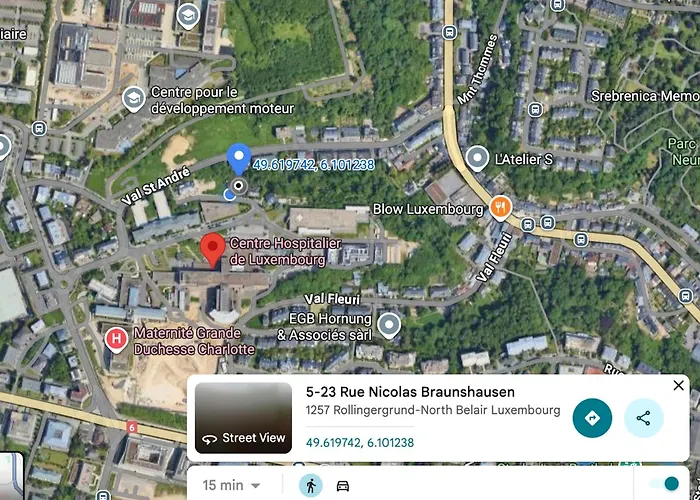 Chl One-bedroom Steps From Hospital-private Garden Included Luxembourg By